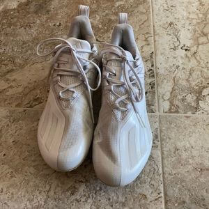 adidas adizero 11.0 cleat in cloud white